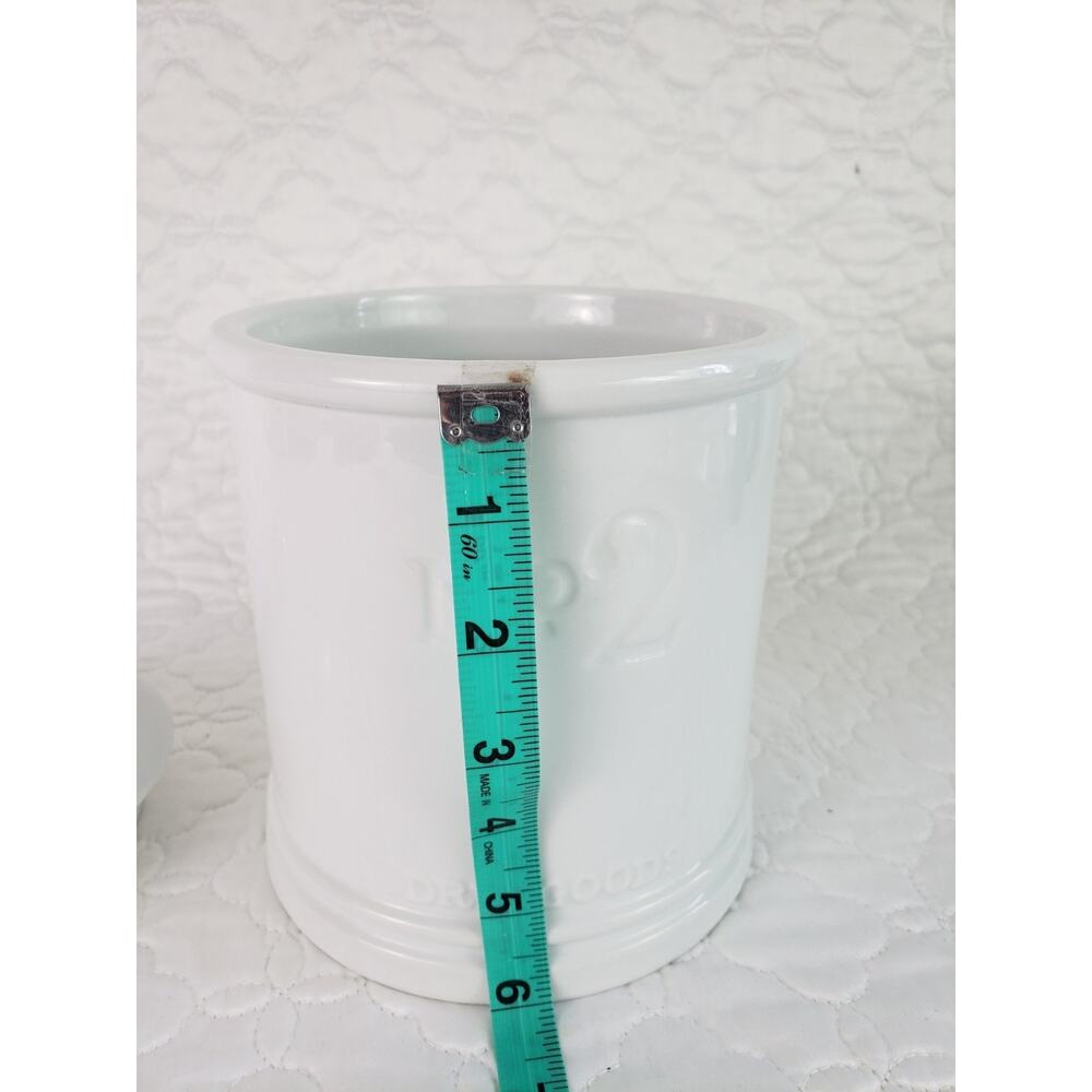 Fitz & Floyd No 2 Canister Everyday White Dry Goods Canister Porcelain & Lid - Picture 6 of 9